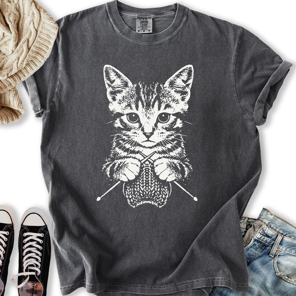 Knitting Cat T-Shirt
