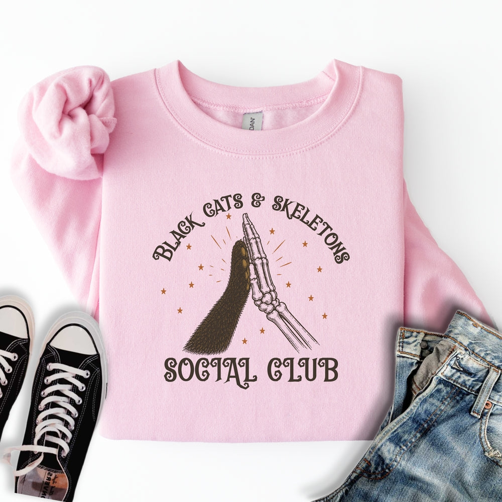 Black Cats & Skeletons Sweatshirt
