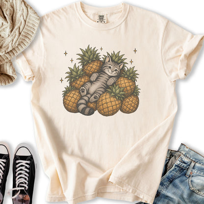 Pineapple Cat Relaxed Tee