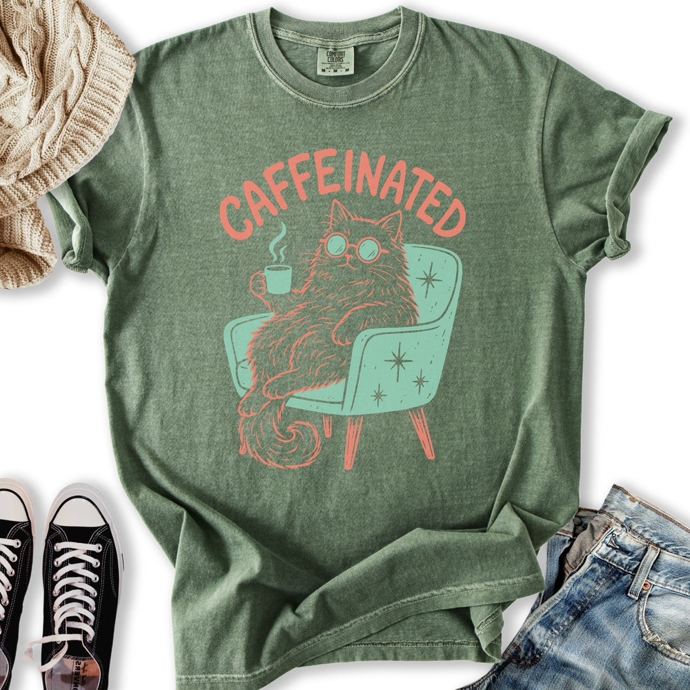 Caffeinated Cat T-Shirt