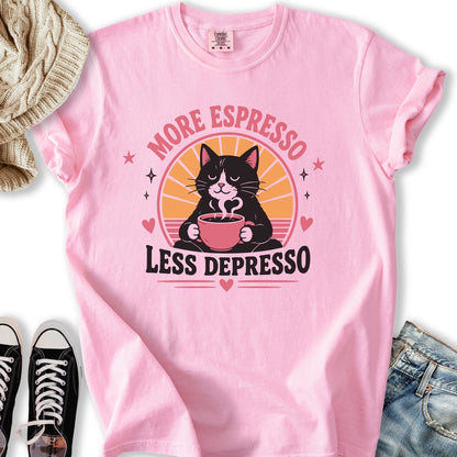 More Espresso Black Cat T-Shirt