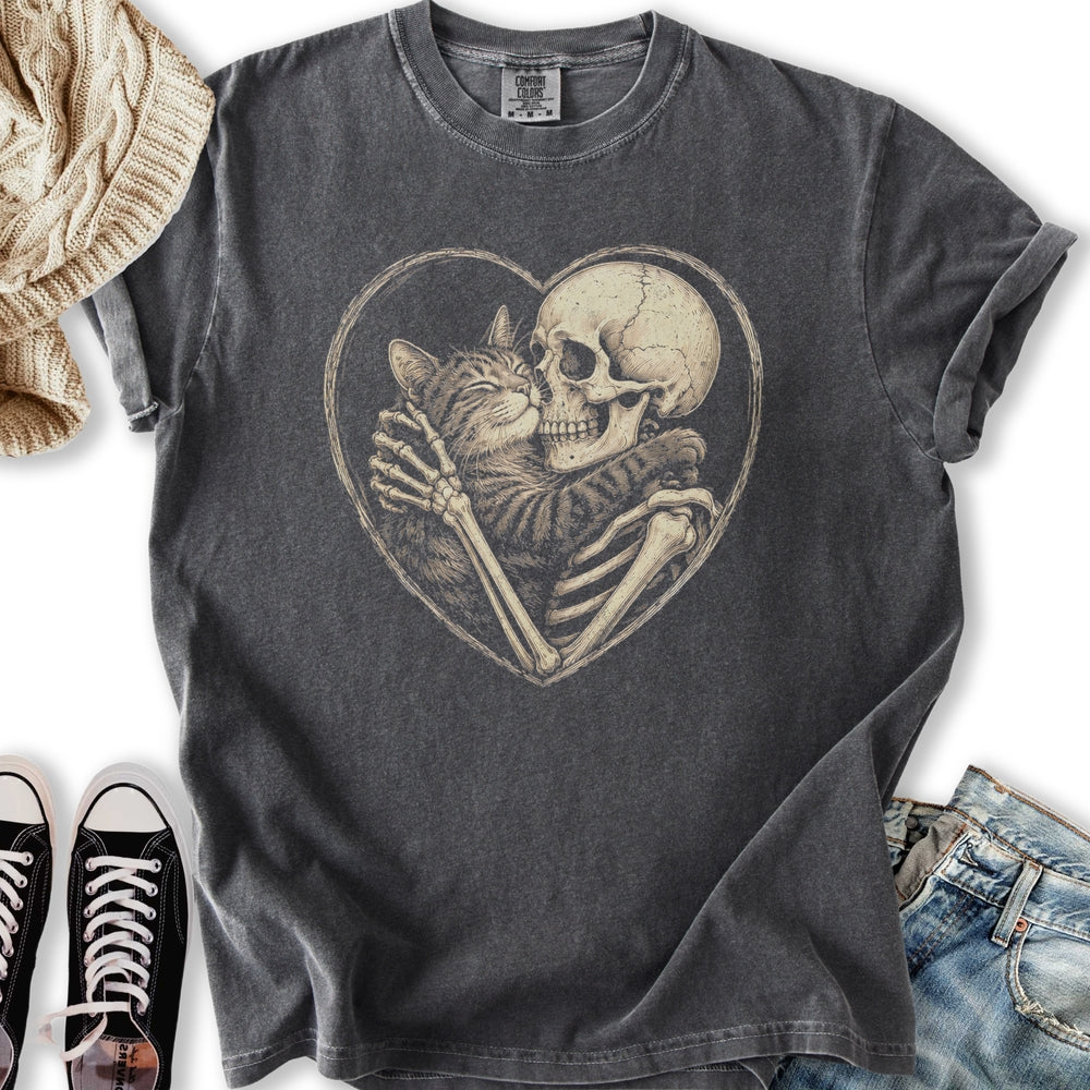 Skeleton Tabby Love T-Shirt
