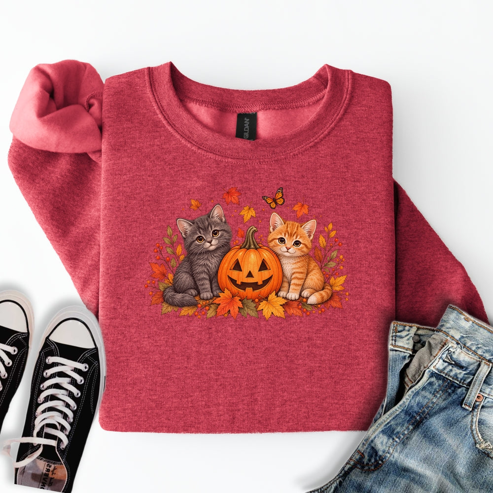 Cute Pumpkin Kittens Sweatshirt