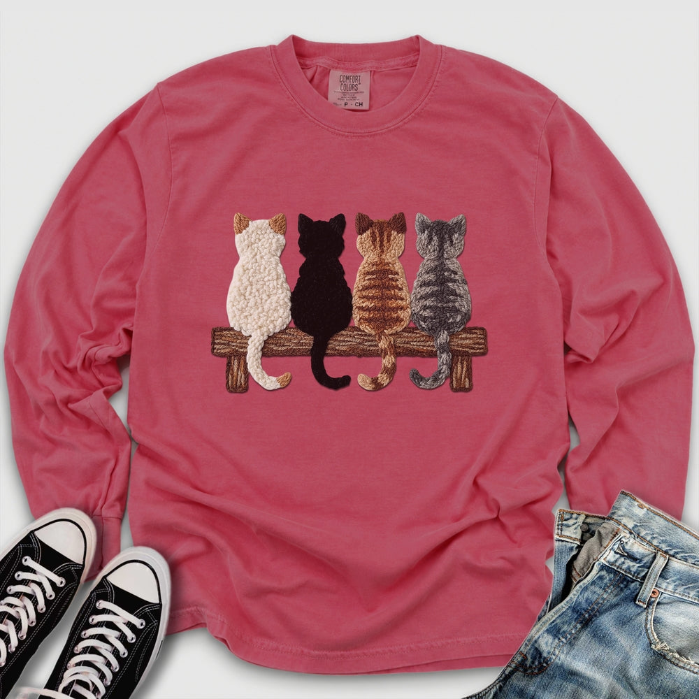 Four Cats Yarn Long Sleeve Tee