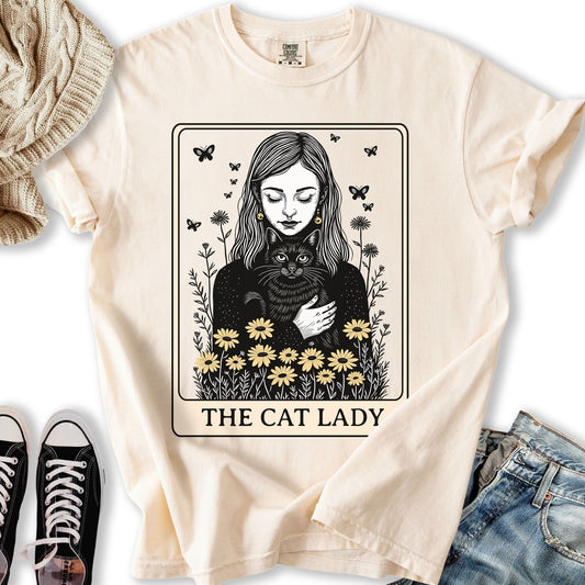 The Black Cat Lady Tarot T-shirt