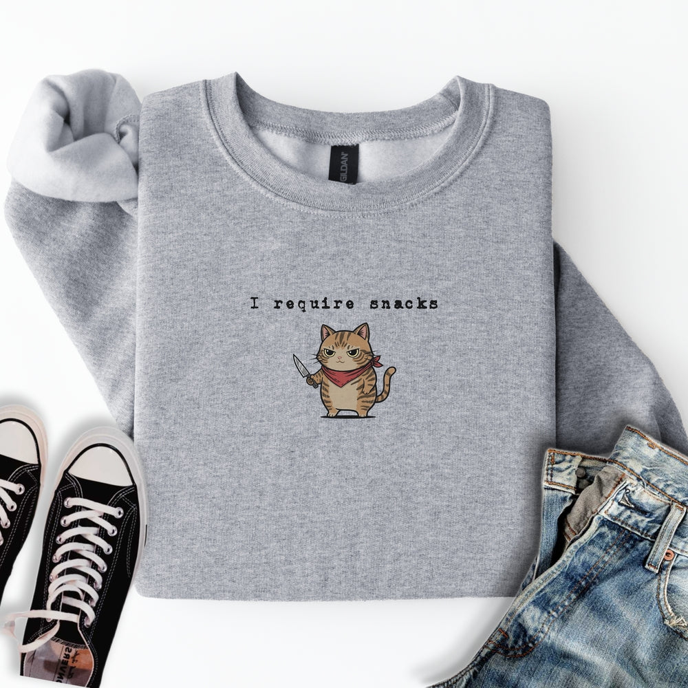 I Require Snacks Sweatshirt