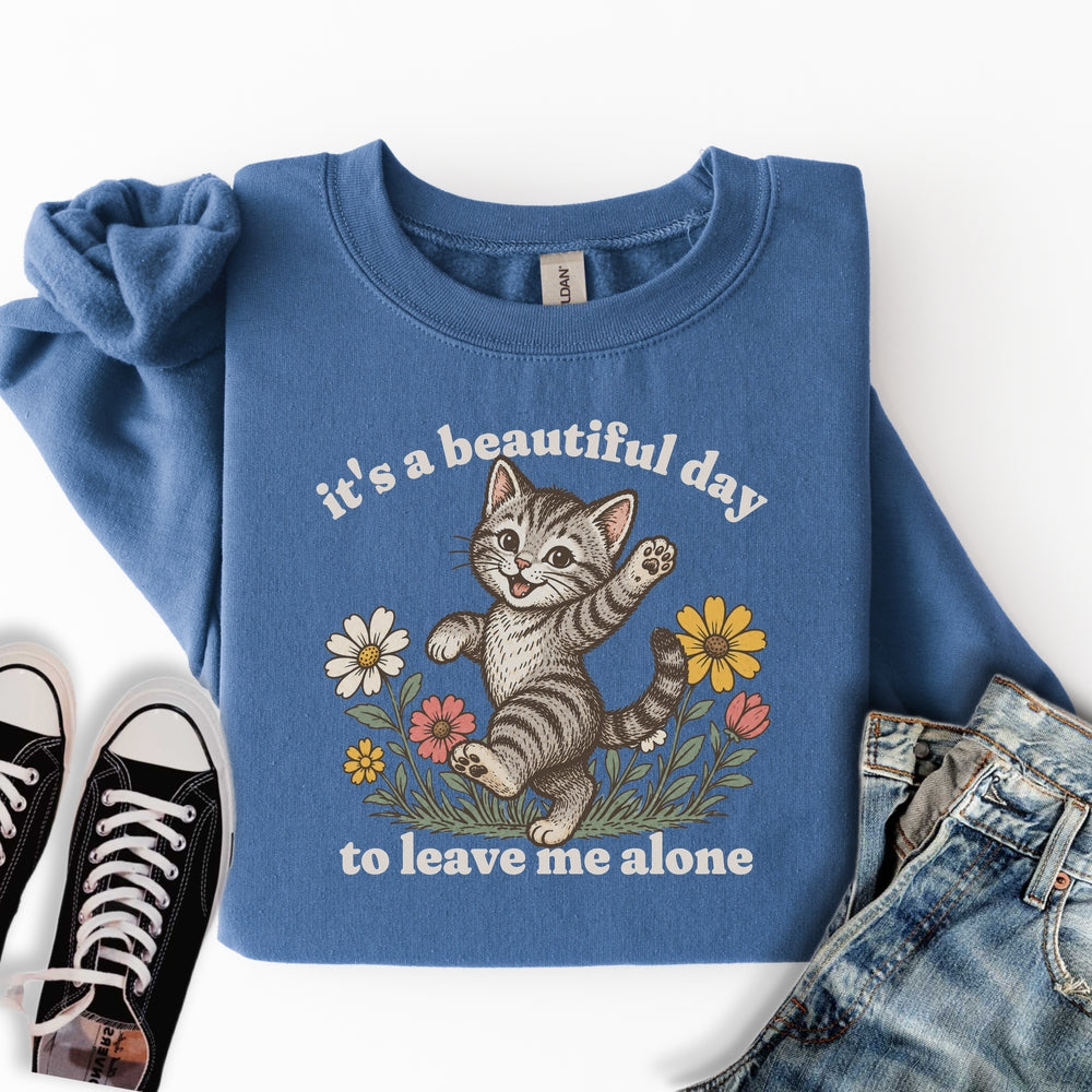 Beautiful Day Cat Sweatshirt