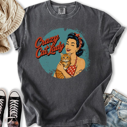 Retro Crazy Cat Lady III Relaxed Tee