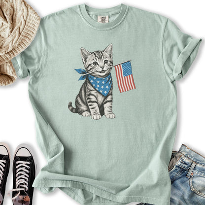 Cute July 4th Tabby T-Shirt