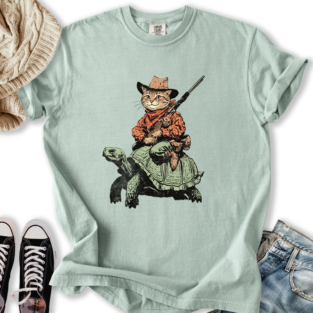 Cowboy Cat Rider T-Shirt