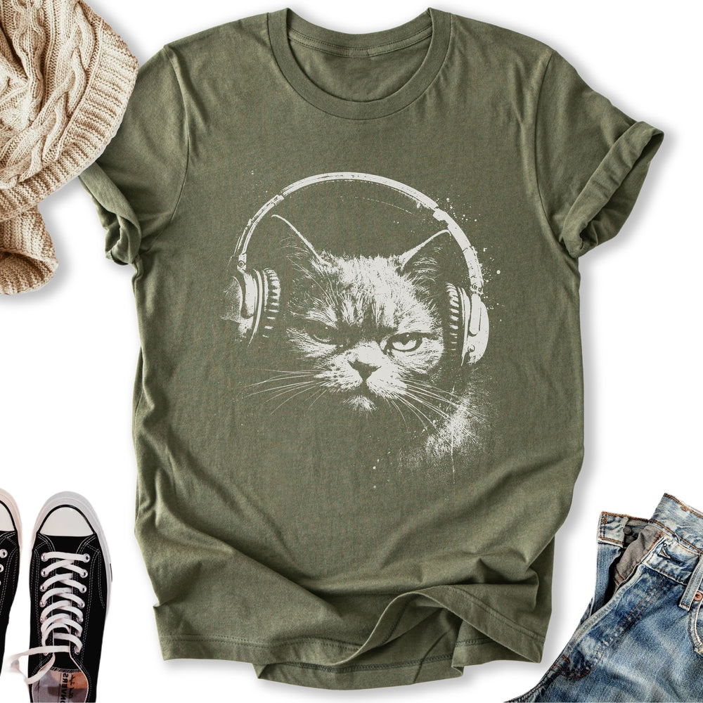 Headphones Cat Classic Tee