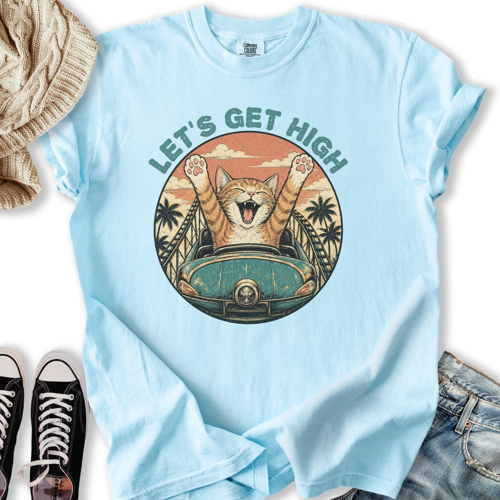 Let's Get High Cat Relaxed Tee