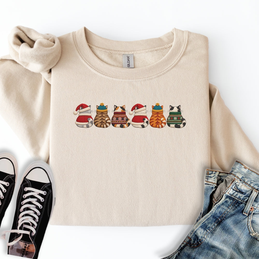 Christmas Sweater Cats Sweatshirt