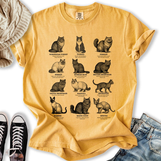 Vintage Cat Breeds T-Shirt