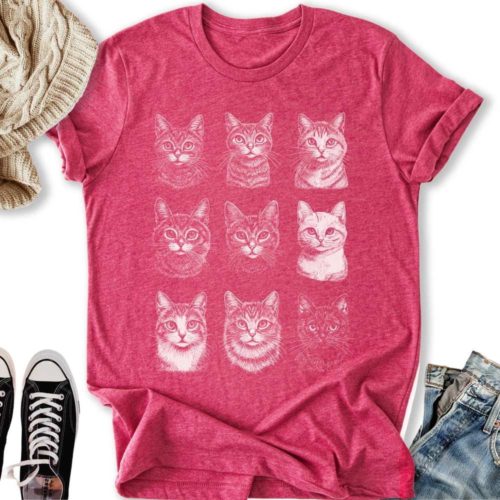 Vintage Cat Faces Classic Tee