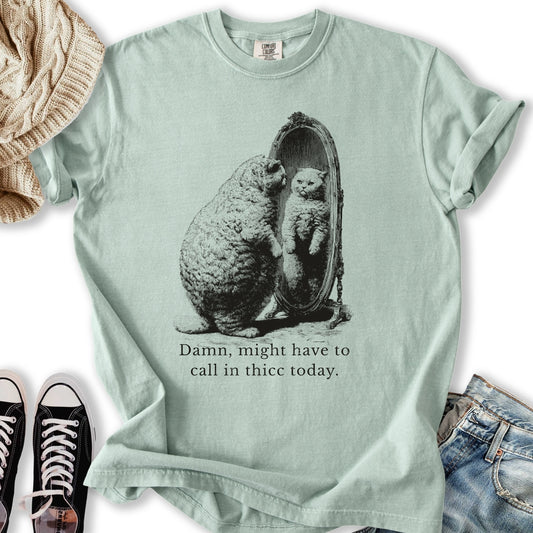 Call In Thicc Cat T-shirt