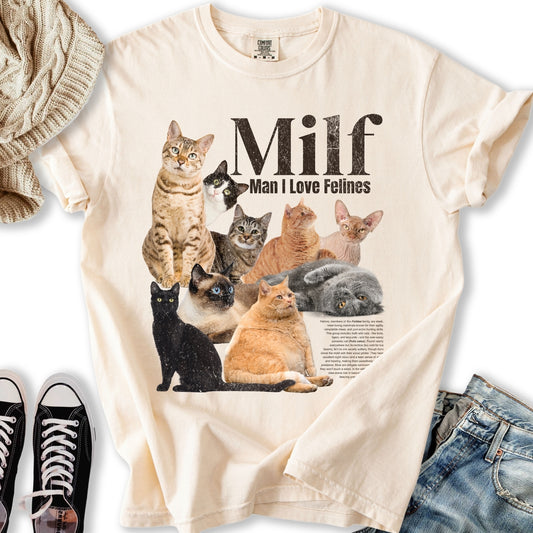 Vintage Cat Milf T-shirt