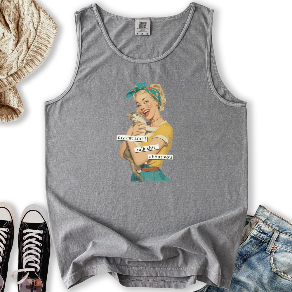 My Cat and I Talk Shit Tank