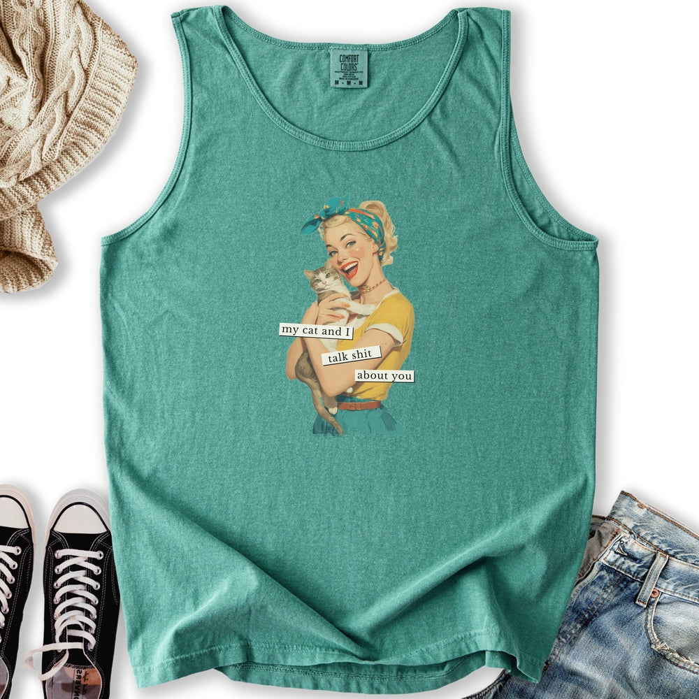 My Cat and I Talk Shit Tank