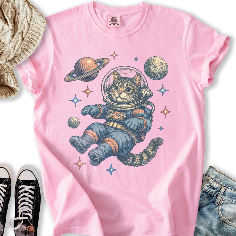 Retro Space Cat T-Shirt