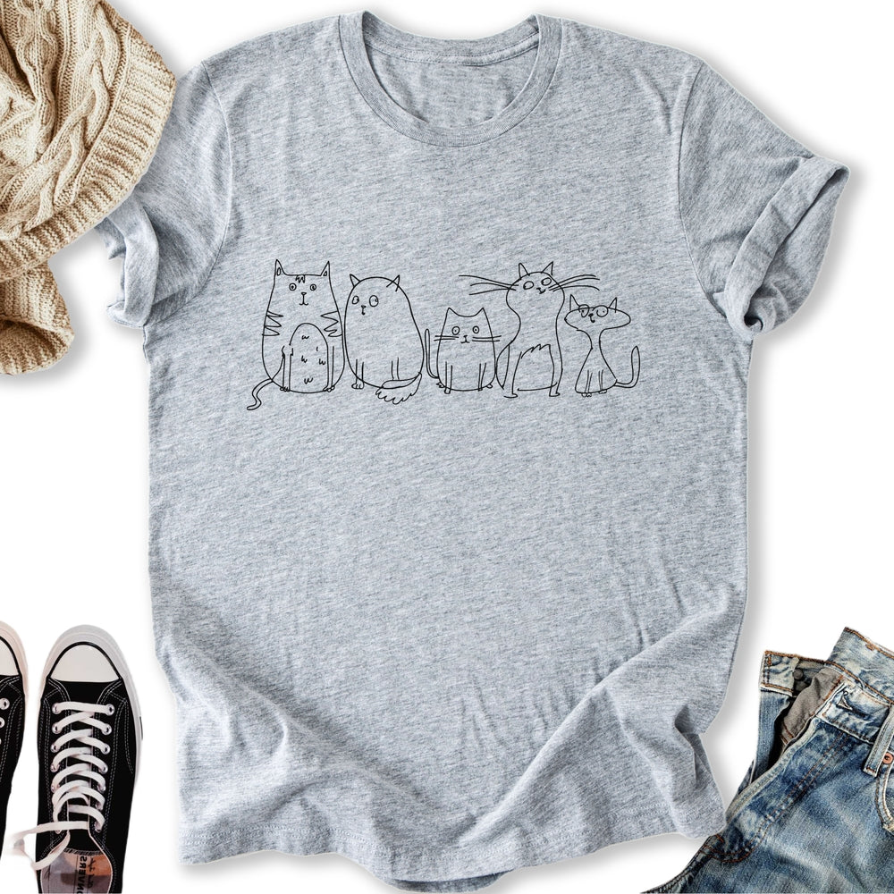 Vintage Cats Sketch Classic Tee