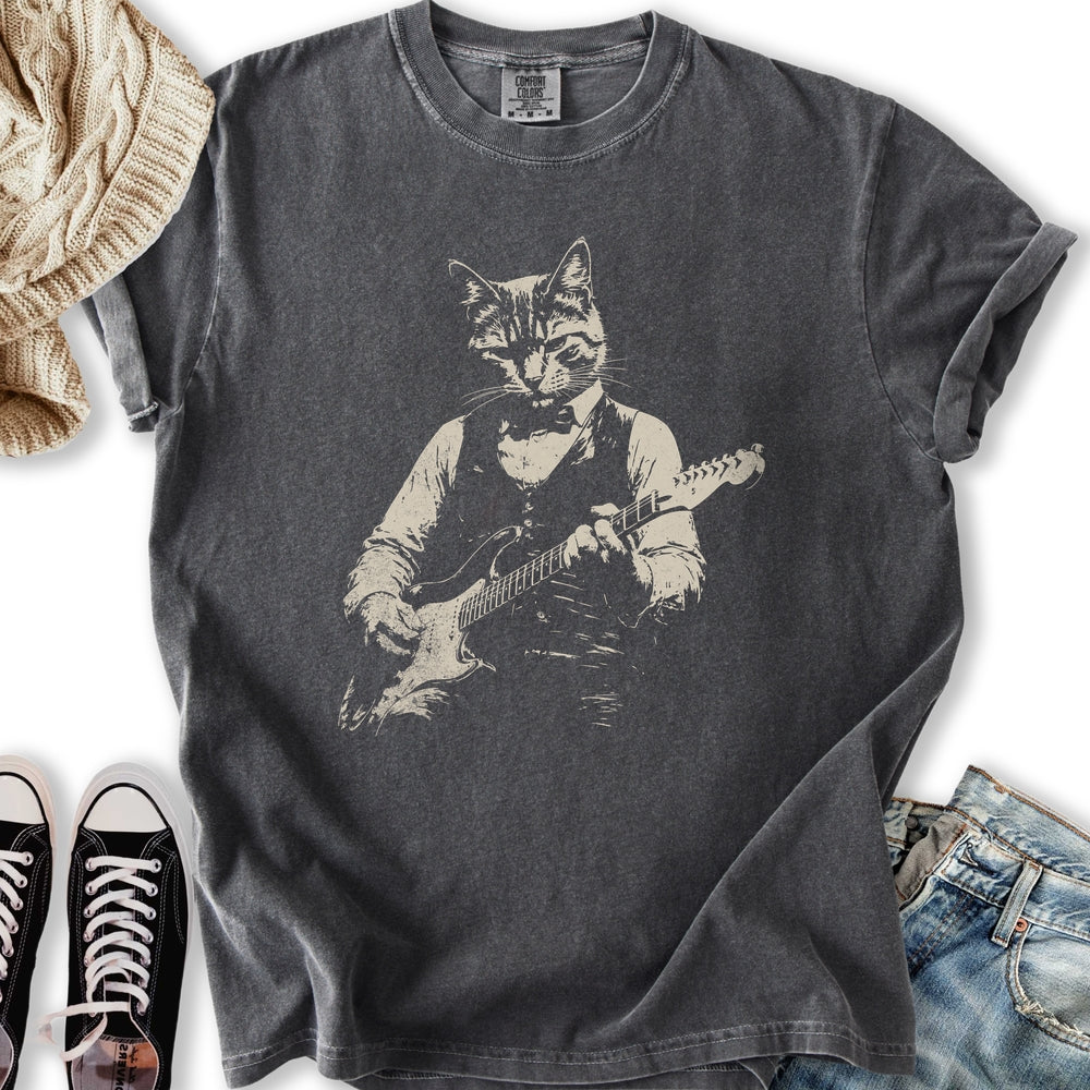 Cat Jammer Guitarist T-Shirt