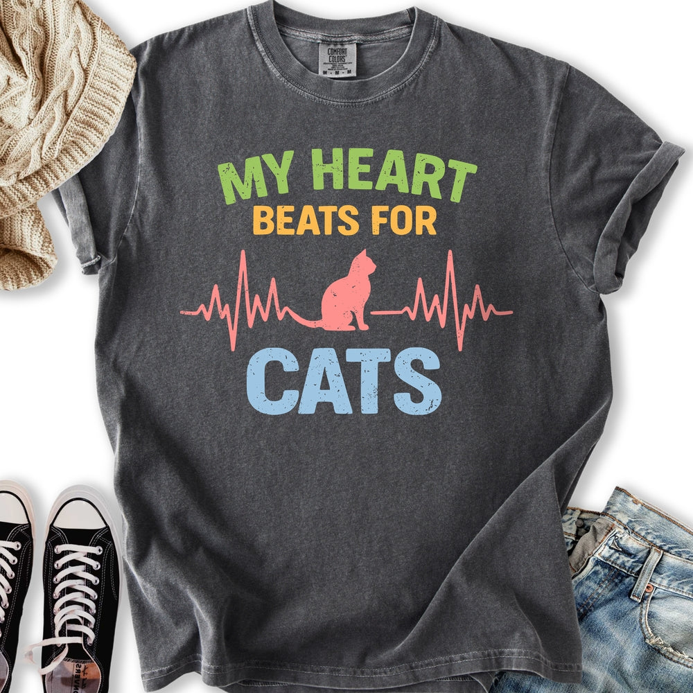 Heart Beats for Cats T-Shirt