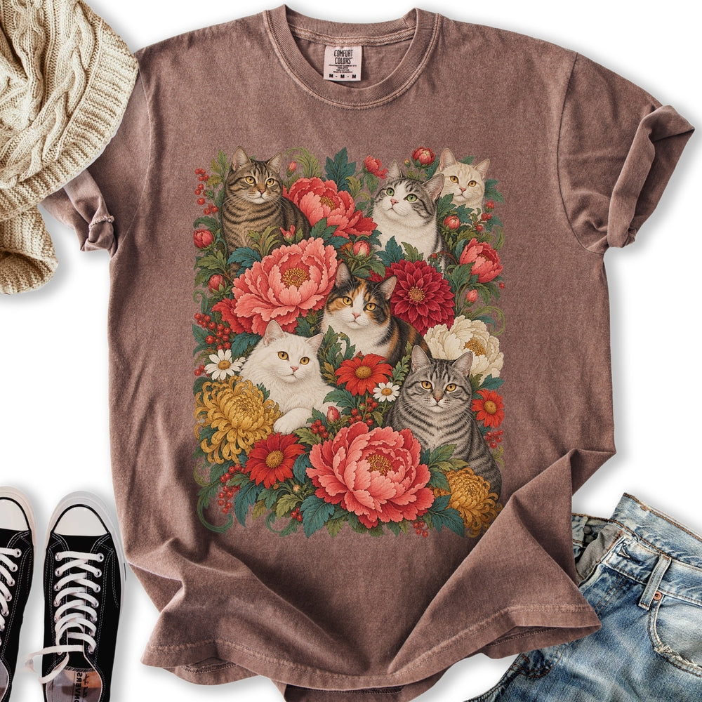 Cats In Bloom Relaxed Tee