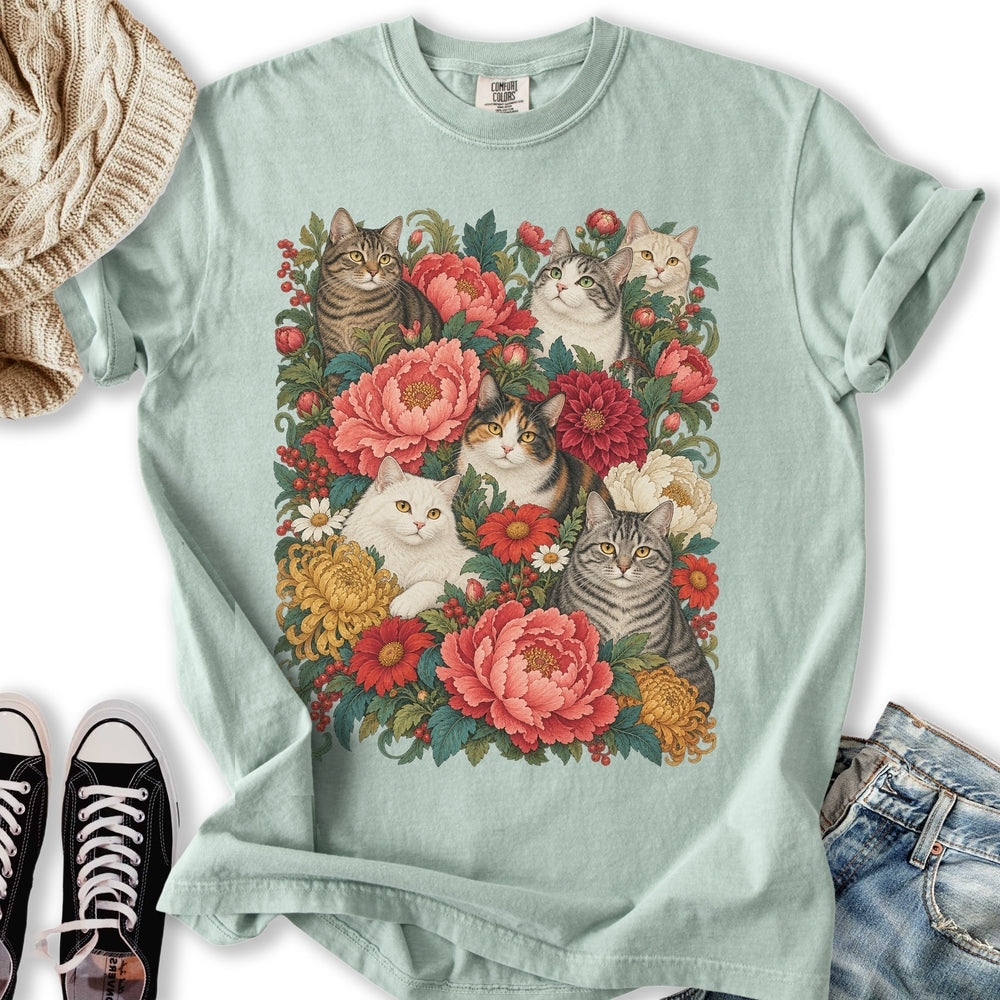 Cats In Bloom Relaxed Tee