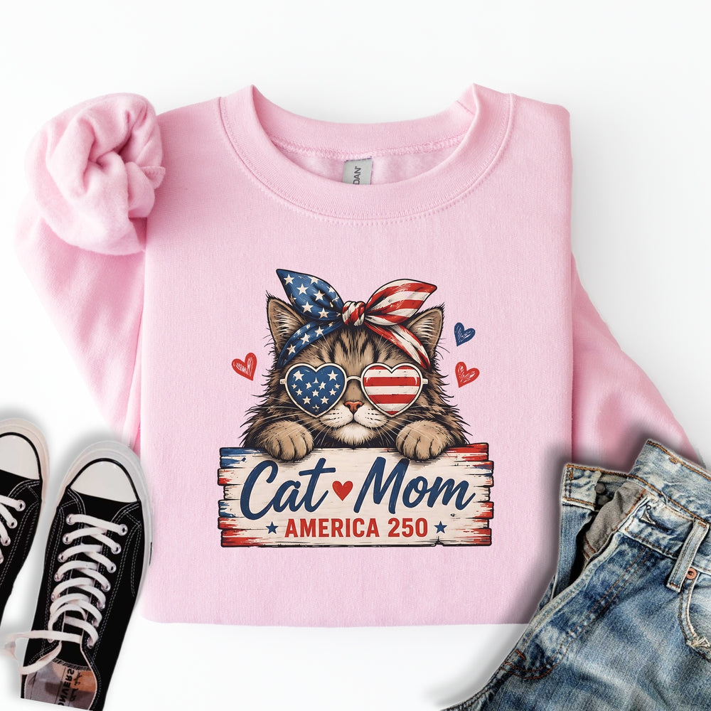 Cat Mom America Sweatshirt