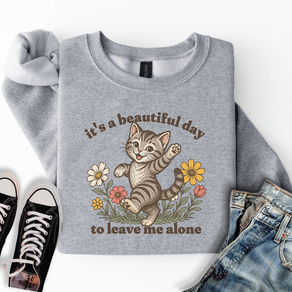 Beautiful Day Cat Sweatshirt