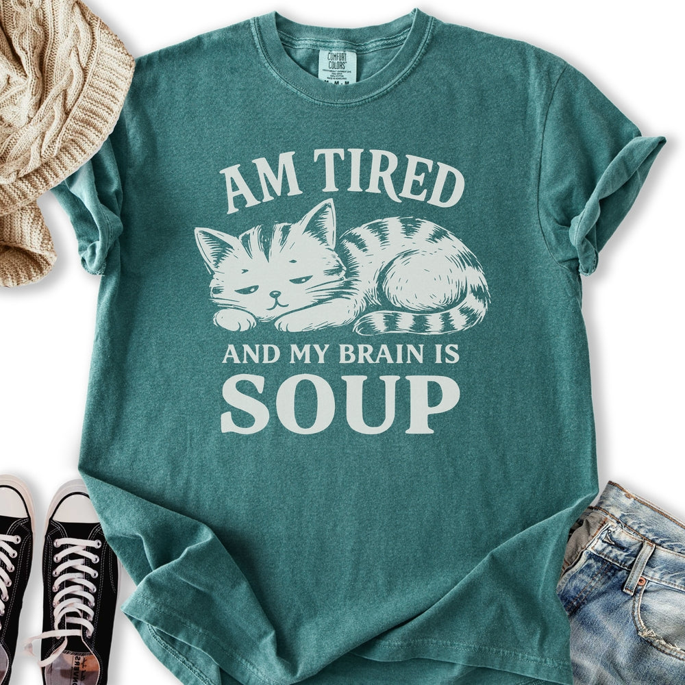 Brain Is Soup Cat T-Shirt