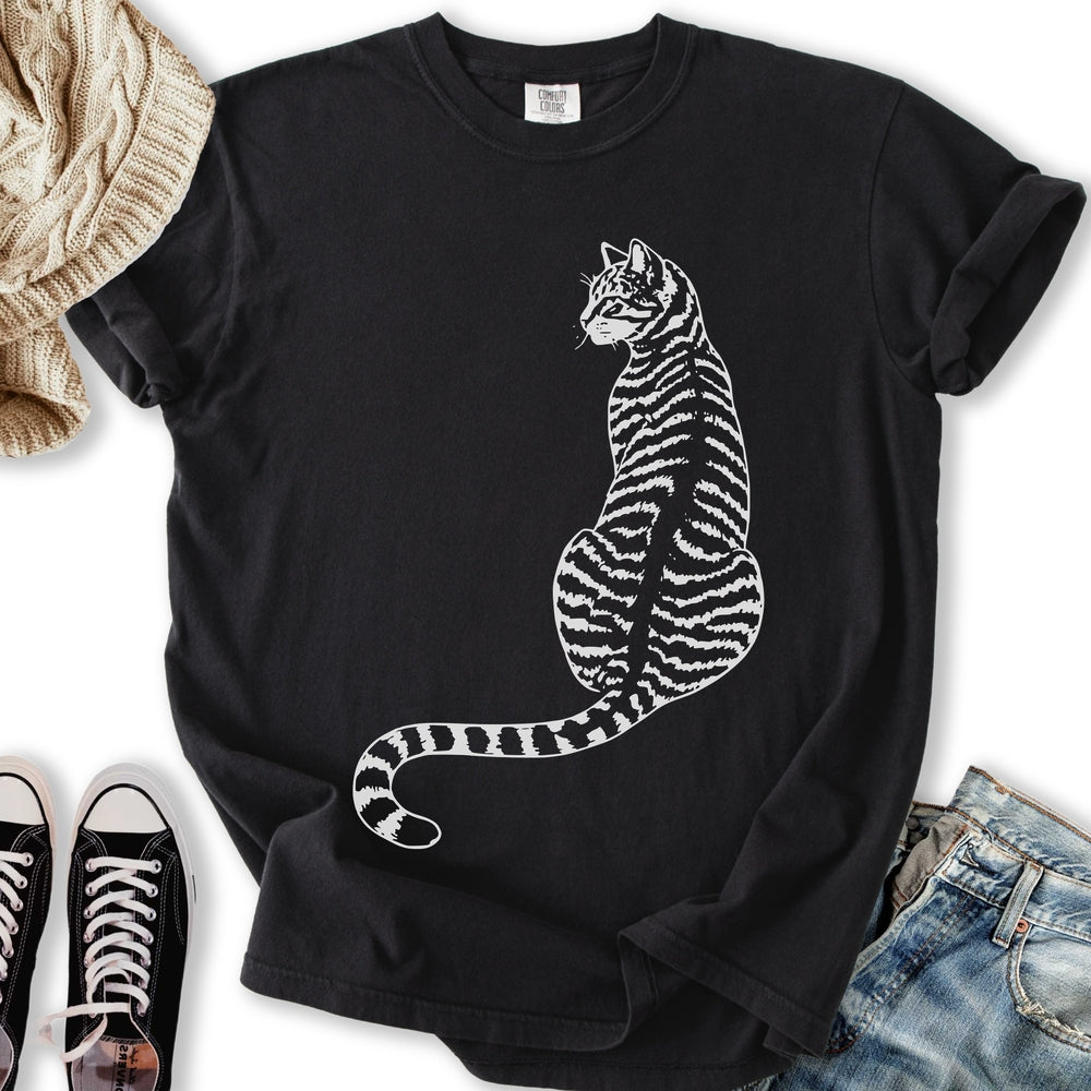 Minimal Tabby Cat T-Shirt