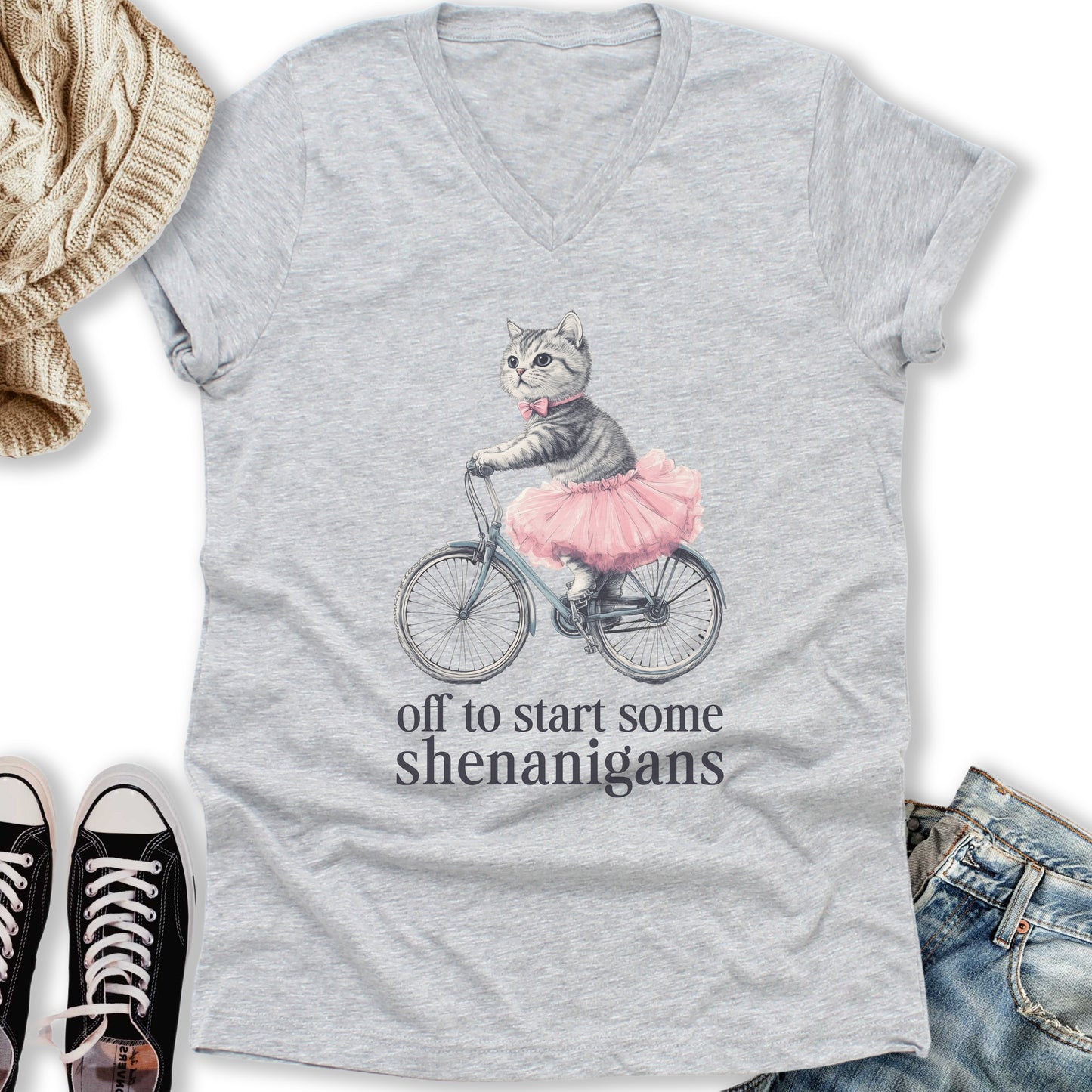 Shenanigans V-Neck Tee