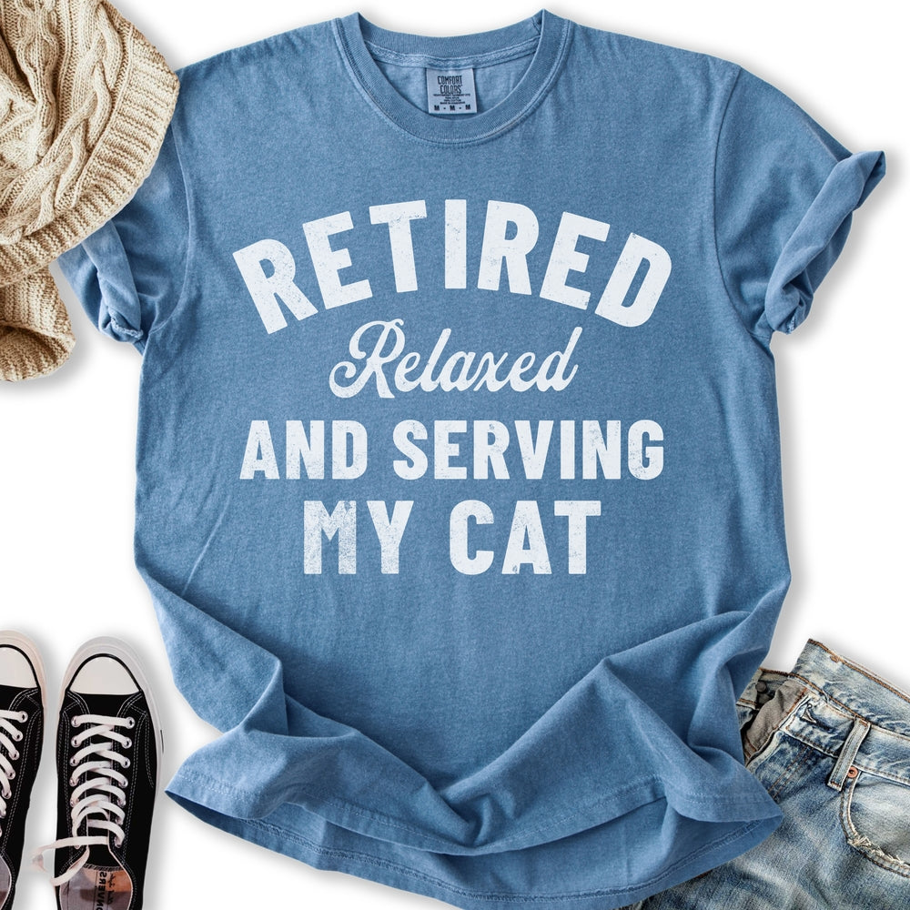 Retired Cat Mom T-Shirt