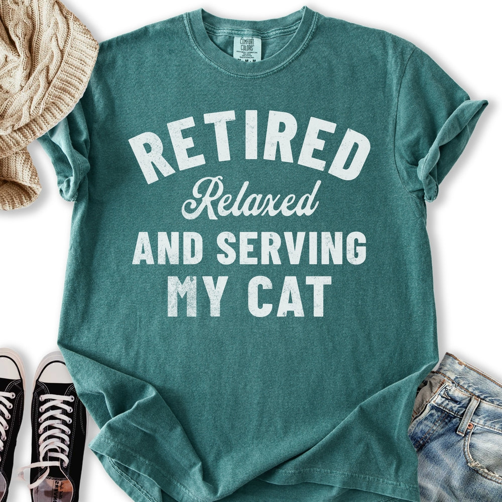 Retired Cat Mom T-Shirt