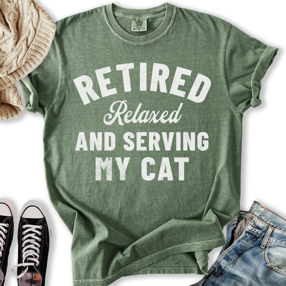 Retired Cat Mom T-Shirt