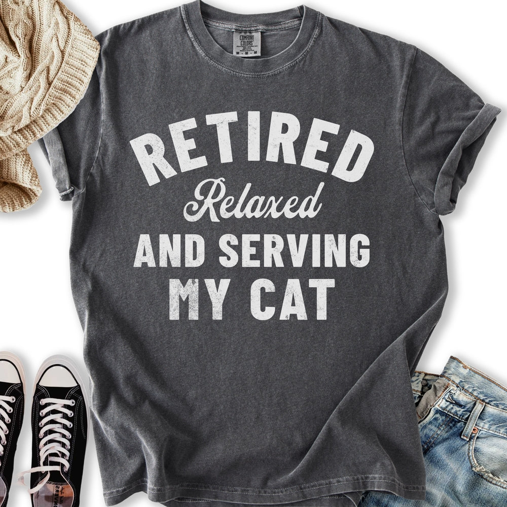 Retired Cat Mom T-Shirt