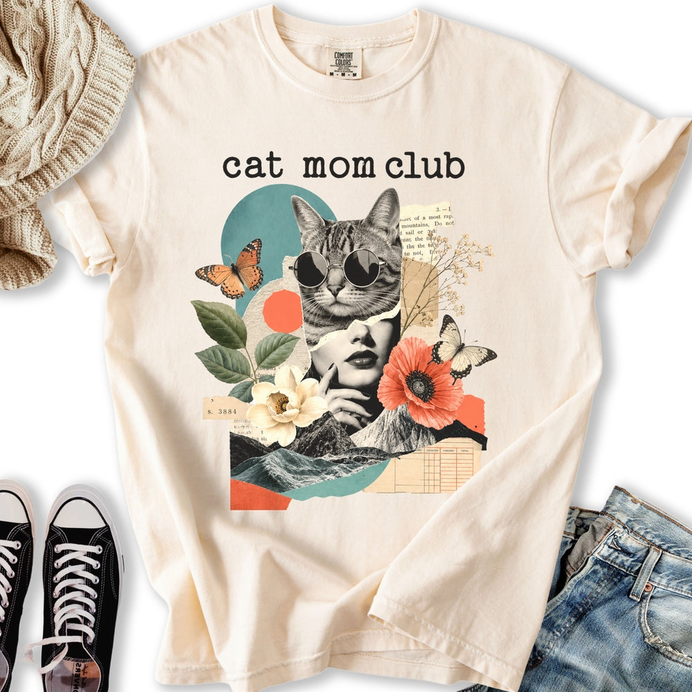 Cat Mom Club Collage T-Shirt