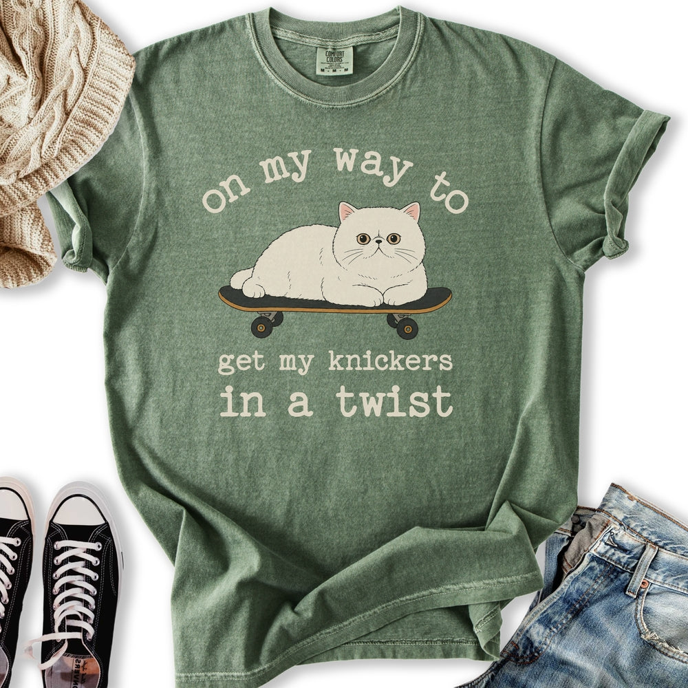 Knickers In A Twist Cat T-Shirt