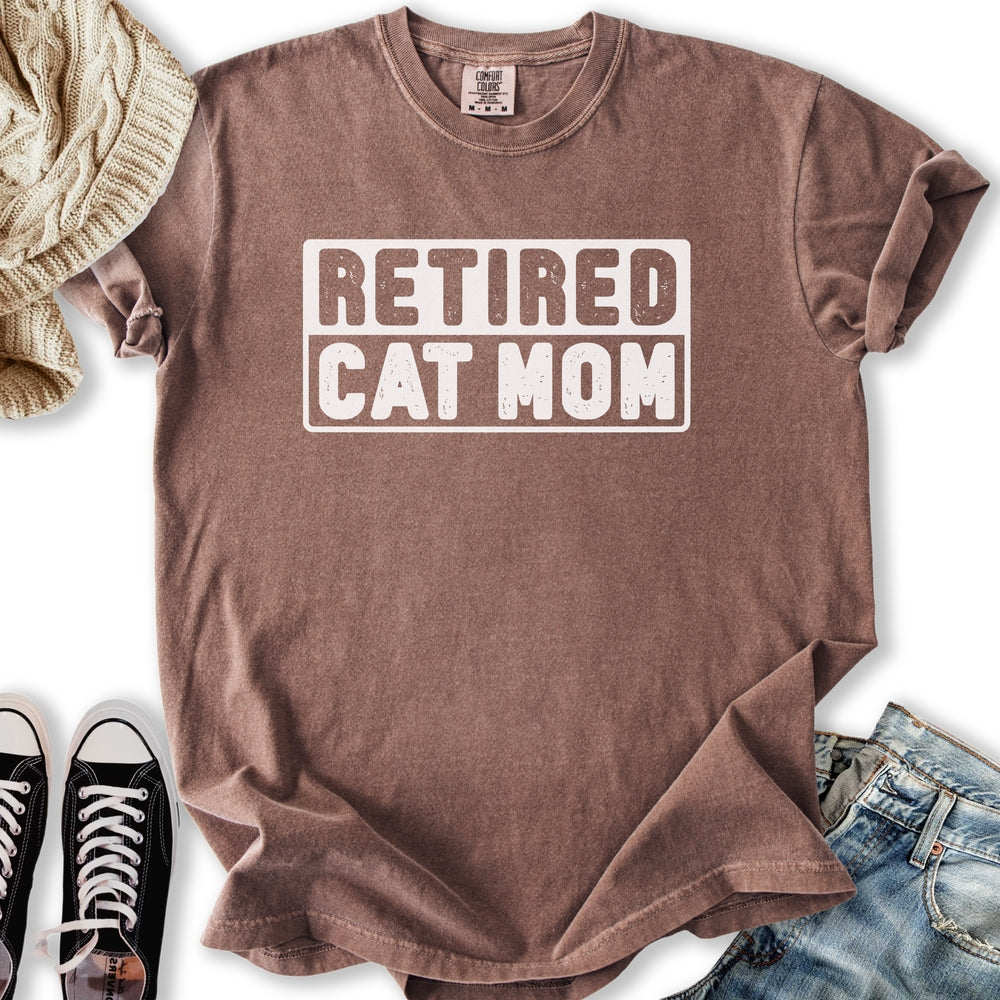 Retired Cat Mom T-Shirt