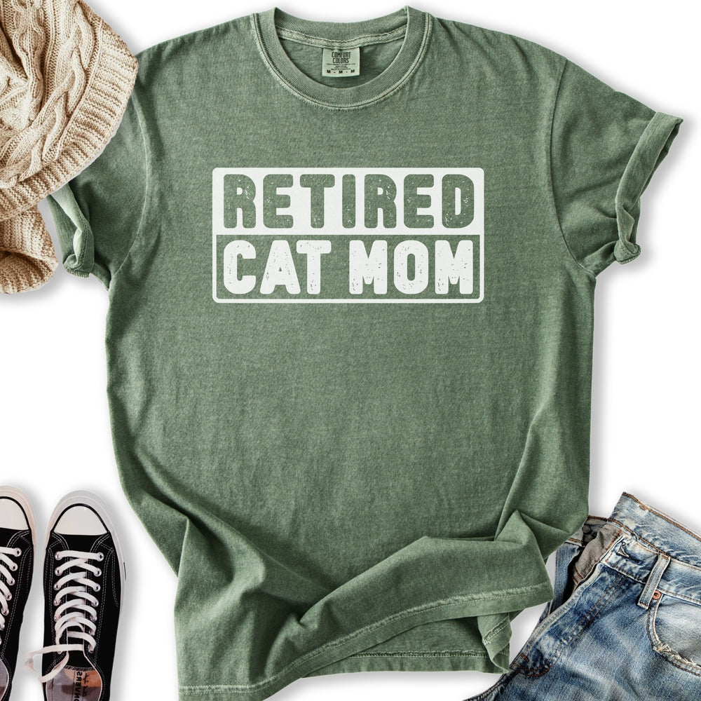 Retired Cat Mom T-Shirt