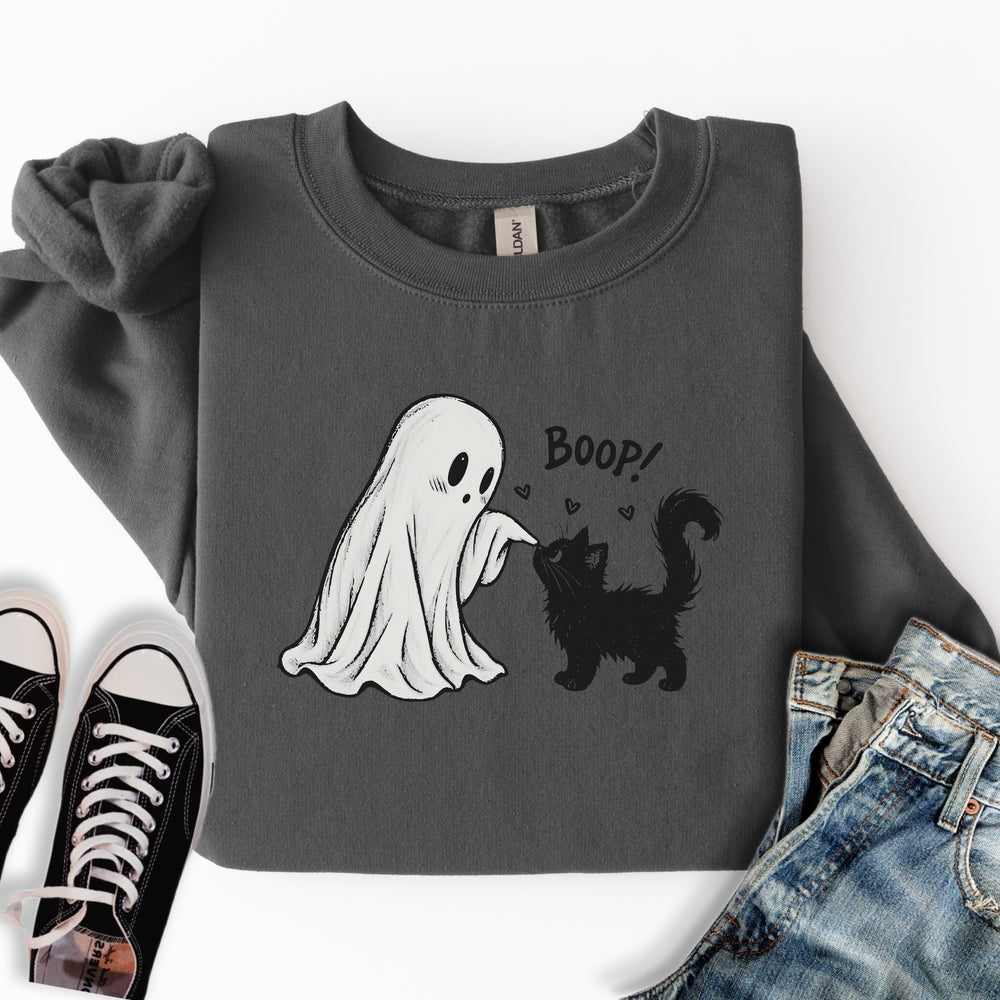 Boop Ghost and Cat Sweatshirt