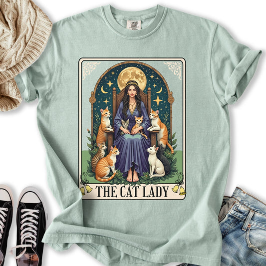 Ginger Cat Lady Tarot T-Shirt