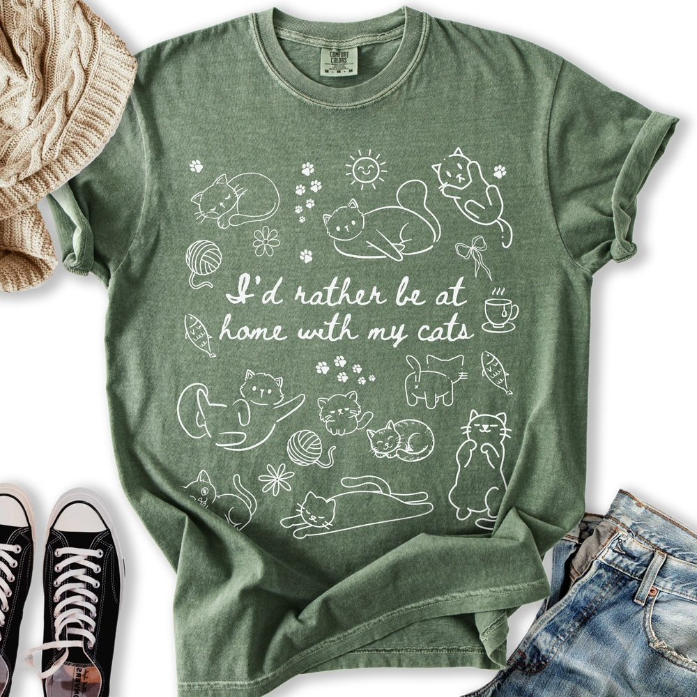 Home with my Cats T-Shirt