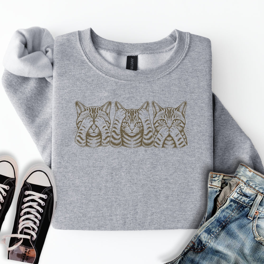 No Evil Cats Sweatshirt