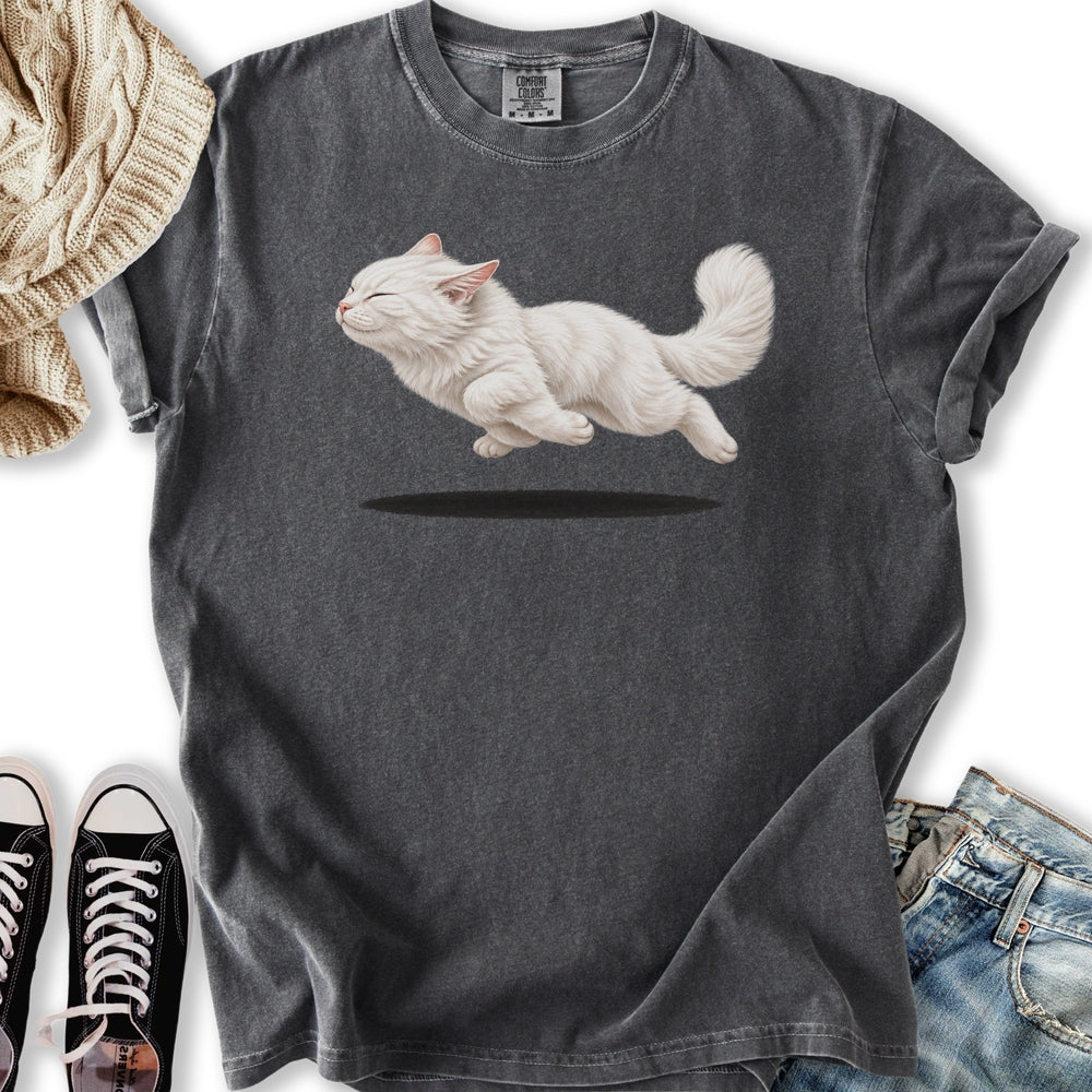 White Cat Zoomies Relaxed Tee