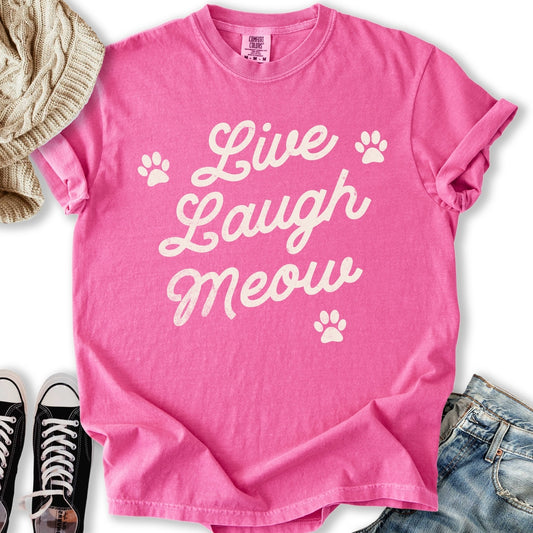 Live Laugh Meow T-Shirt