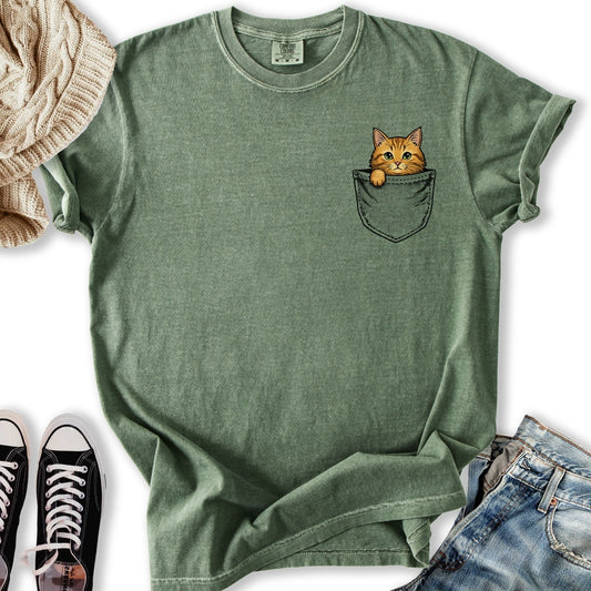 Ginger Cat Pocket T-Shirt