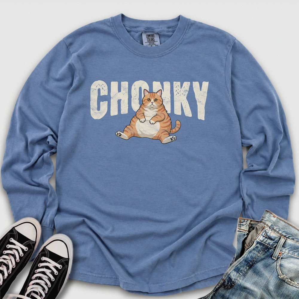Chonky Orange Cat Long Sleeve Tee